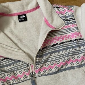Girls North Face Pullover Fleece size 12/14